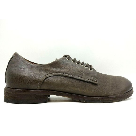 A.S. 98 Brown Leather Dress Casual Lace Up Oxfords Shoes Men\'s 43 / 9.5 - 10 main image 9